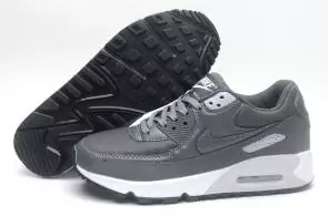 chaussure nike air max 90 leather gris silverleather gray blue